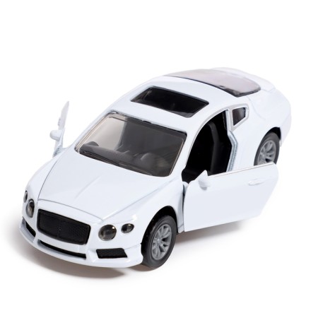 Metal “coupe”, inertia, 1:32, doors open, light and sound effects, white color-3