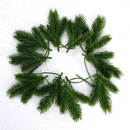Decor "spruce spray", set of 10 pcs., Size 1 pc. - 13 × 9 × 3 cm-1