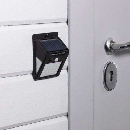 Garden lamp on a sunny battery with a motion sensor, invoice, 9.5 × 13 × 5 cm, 30 LED, white glow-2