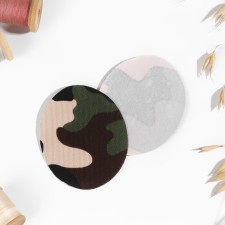 Clothes for clothing, 7 × 5.5 cm, heat -miles, steam, camouflage color