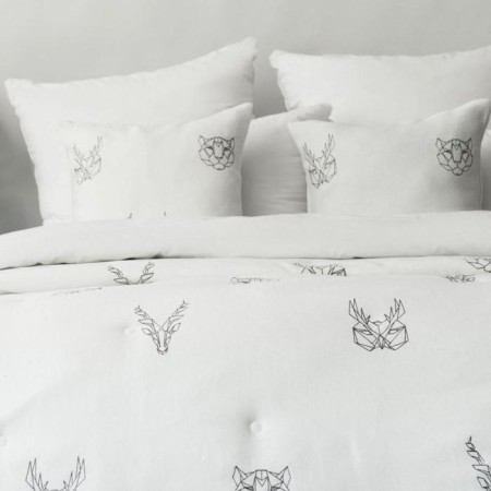 Bedspread with pillowcases "onions", size 230x250 cm, white color-2