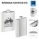 The flask for alcohol "Traveling", stainless steel, 240 ml, 8 oz