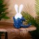 Souvenir "Rabbit" hanging paws, wood 20 cm, blue