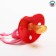 Orthodontic dummy nipple, latex, from 0 months, with the holder, Moore-Mur, pink color