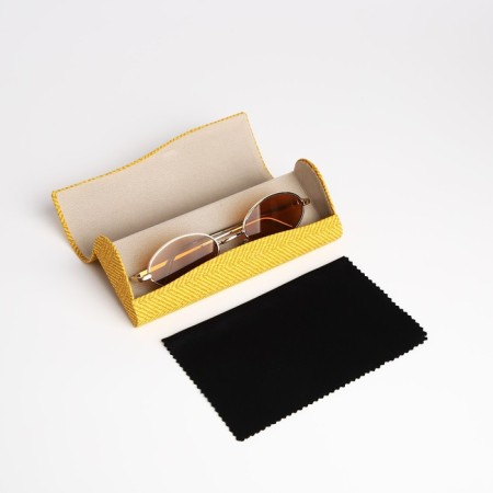 Case for glasses on a cracker, yellow color-4