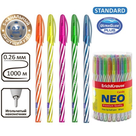 Ballic handle Erichkrause Neo Candy ink blue 47550 Price for 1 pcs !!!-2