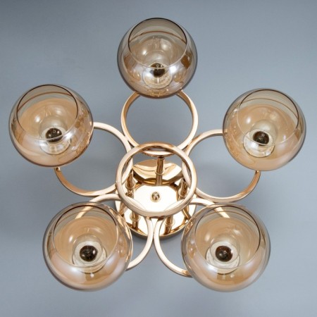 Iris chandelier 5he27 40W gold 47x47x23 cm Bayerlux-4