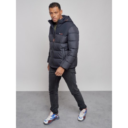 Male jacket, size 62, dark blue color-9