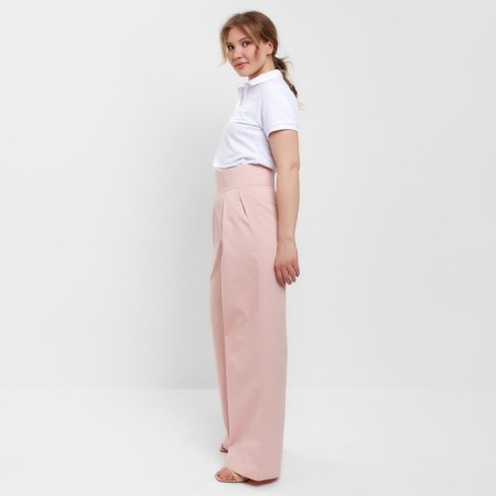 Women's pants minku: enjoy color pink, size 50-1