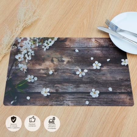 Serving napkin on the table "Branch of the apple", 26 × 41 cm-2