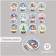 Stickers for creativity "Snow balls" embossing silver set 48 pcs 9x7x0.8 cm