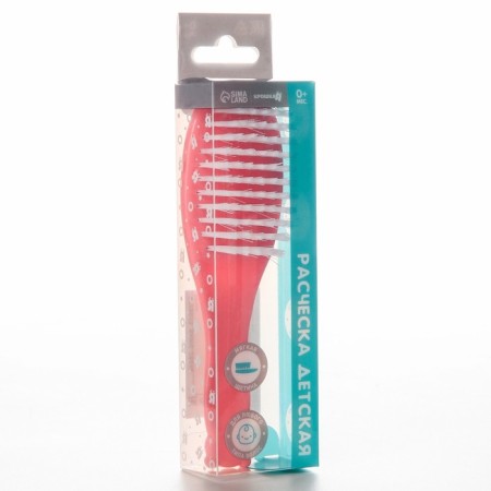 Children's brush, for hair care, pink color-2
