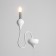 Bra "Bergamo" 1he14 40W Belo-chromovy 23x14x37 cm