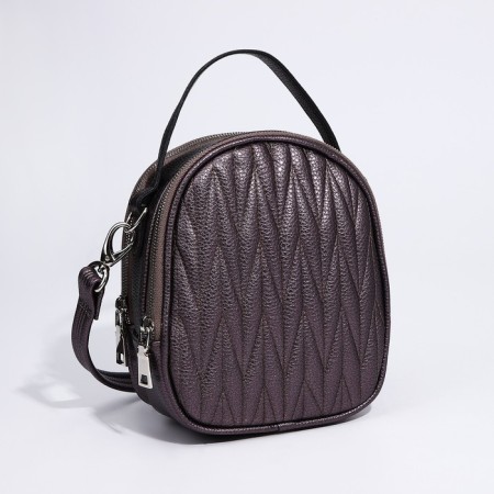 Bag Cross-Bodi Medvedkovo with a zipper, brown color-3