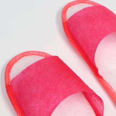 Spinbond slippers "Economy", sole 4mm., Pink, 38-39 p.-2