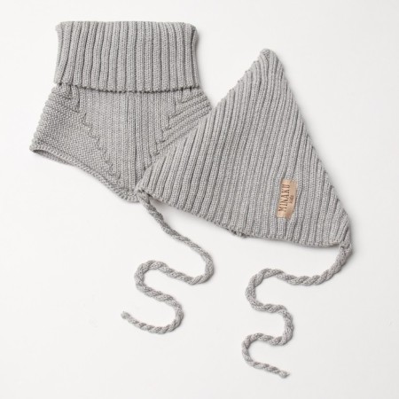 Kit for children (hat, snood) minku pr 44-46, gray color