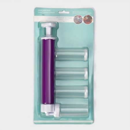 Mechanical airbrush, 25 × 12 × 3 cm, 4 containers in the kit, color mix-9