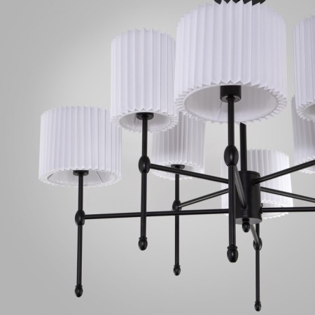 Ceiling Lamp EUROSTURNO 60162/8, E14, 8x40W, 840x840x640 mm, black color black-1