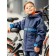 Park jacket for a boy, height 146 cm, blue color