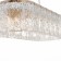 Suspended EVOLUCE lamp. Sle283203-10. Rida. 10x40 watts, E27, 79x30x22 cm, golden color