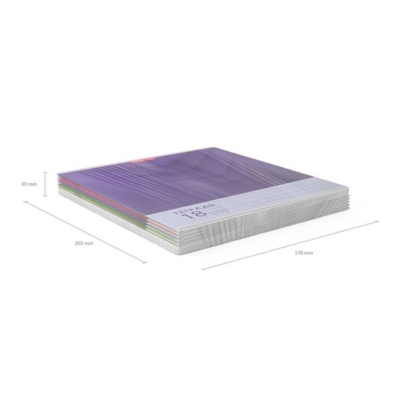 A notebook of 18 sheets in the Erichkrause "Duotone Next", the cover coated cardboard, an offset block 100% whiteness, mix-8