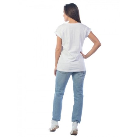 Female T -shirt, size 44, white color-2