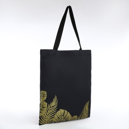 Bag Scheper "Tropics", 35x0.5x40, print with sparkles, without lining, black-1