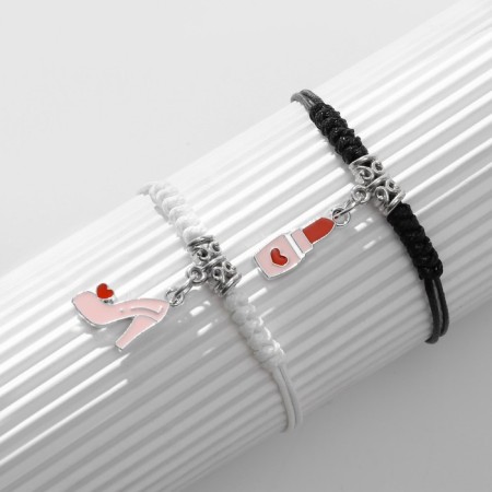 Bracelets "Demetrons" shoe with lipstick, color, 7 cm-4