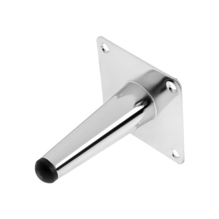Furniture support Cappio OP08, h = 100mm, thick thickness 1.8, color chromium-2