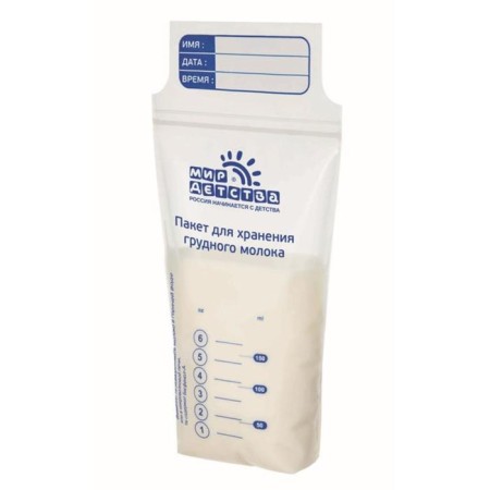 Breast milk storage packages