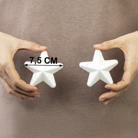 Foam blanks for the creativity of "Asterisk" set 4 pcs 7.5 cm-3