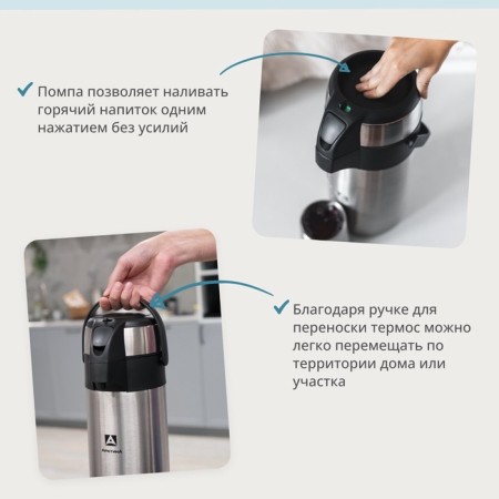 Thermos "Arctic", 3 l, retains heat 32 hours-2