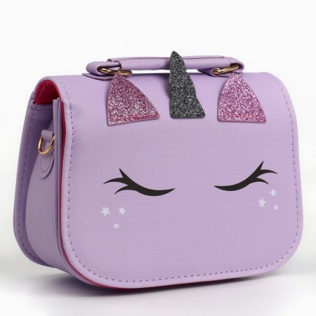 Children's bag "Magic Unicorn", with ears of the river. 16*12*6.5 cm-1