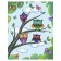 Pillow Roller "Owls on branches, decorative, size 16x45 cm