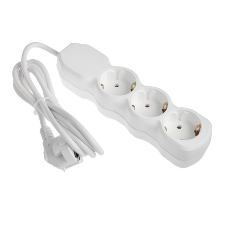 Extension cord Luazon Lighting Eco, 3 sockets, 1.7 m, 16 A, 3500 W, PVS 3x1 mm2, s/k-1