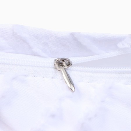 Decorative pillowcase "Ethel" rhombus 42*42 cm, white-3