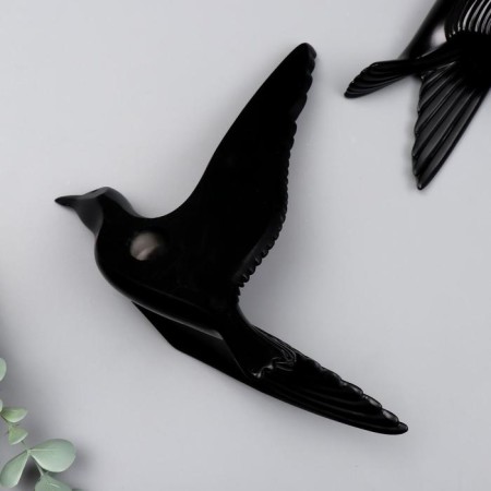 Souvenir Polystone Wall Decor "Seagull" Mix Black-3