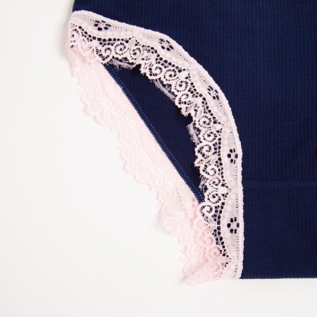 Panties female slips, dark blue color, rr 46-48-1