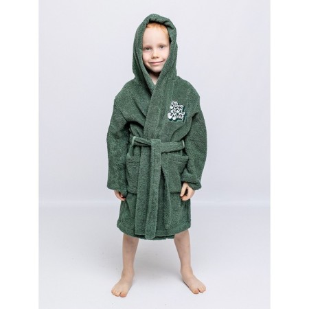 Baby robe, height 116 cm, green color