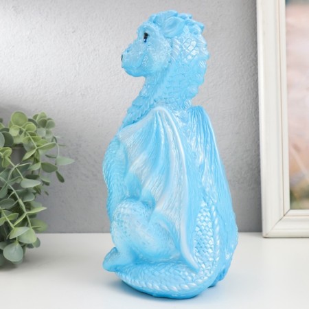 Figure "Dragon" 25.5x12x13 cm, blue-3