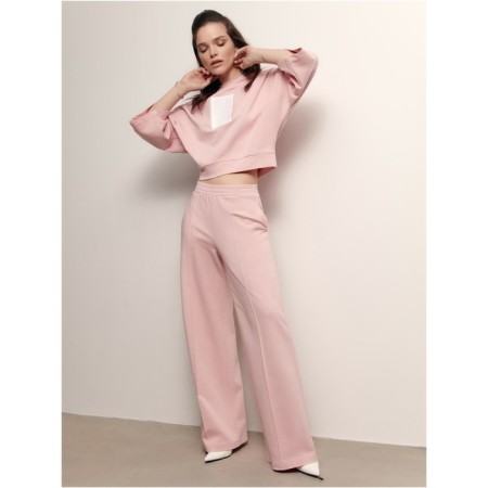 Pants wide female Conte Elegant, Size S, Romantic Pink color-1