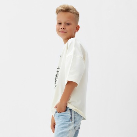 T -shirt Children's Minaku: Bascetball Kids, Milk color, height 122 cm-1