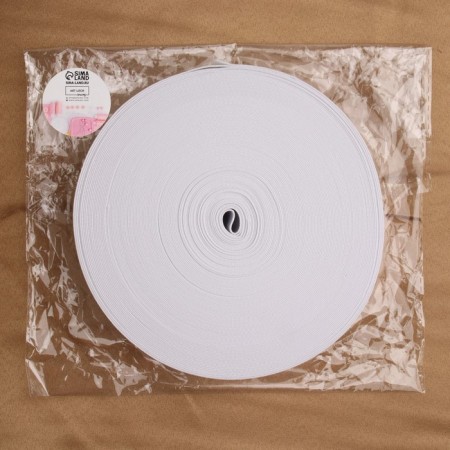 Knitted elastic, 40 mm, 25 ± 2 m, white color-2
