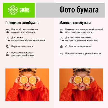 Photo paper for jet printing A6, 500 sheets Cactus, 230 g/m2, one -sided, glossy-6