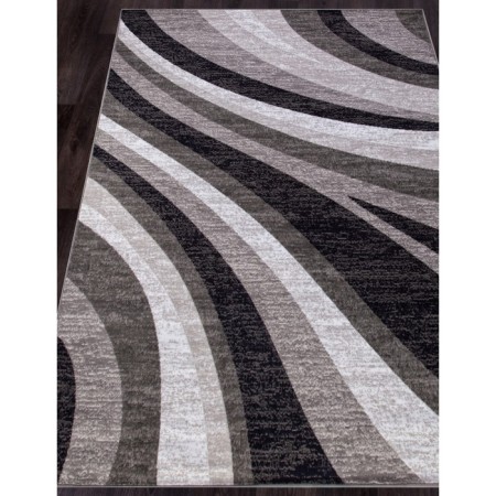 Rectangular carpet Merinos Silver, size 200x300 cm, Gray color-1
