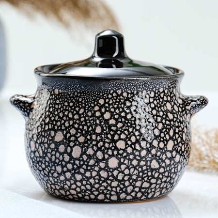 Ceramic Pikanto baking pot 0.65l / 12.5x11.5cm, marble
