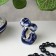 Souvenir "Snake with an apple", Gzhel, 5.5x4 cm