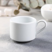 Coffee porcelain “linen”, 90 ml, stacked