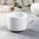 Coffee porcelain “linen”, 90 ml, stacked