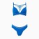 Female set (top/panties), blue color, size 75V